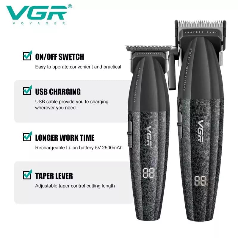 ست حرفه ای ماشین اصلاح آرایشگاهی VGR 640 — تصویر ۱۰