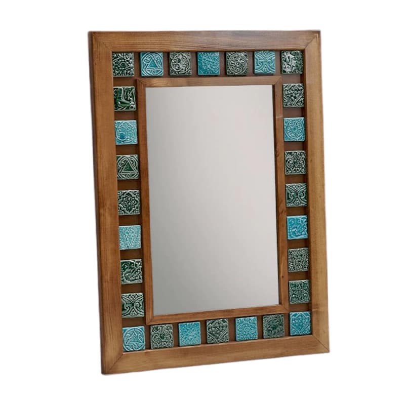 آینه 60X80 فیروزه‌ کد AY20058 — تصویر ۲