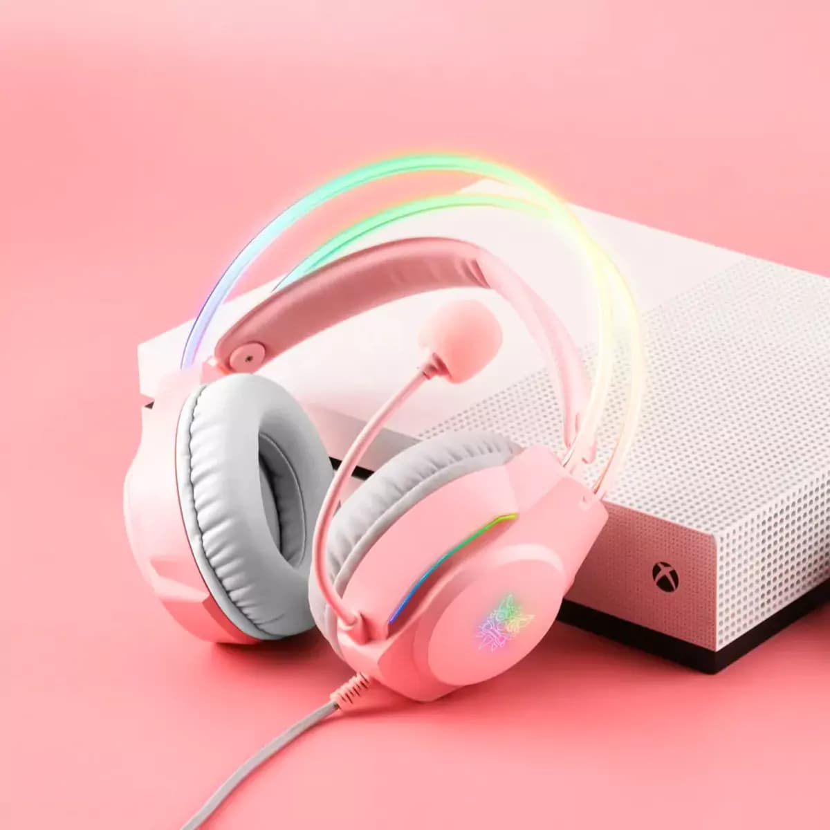 هدفون مخصوص بازی اونیکوما مدل X26 Pink — تصویر ۲