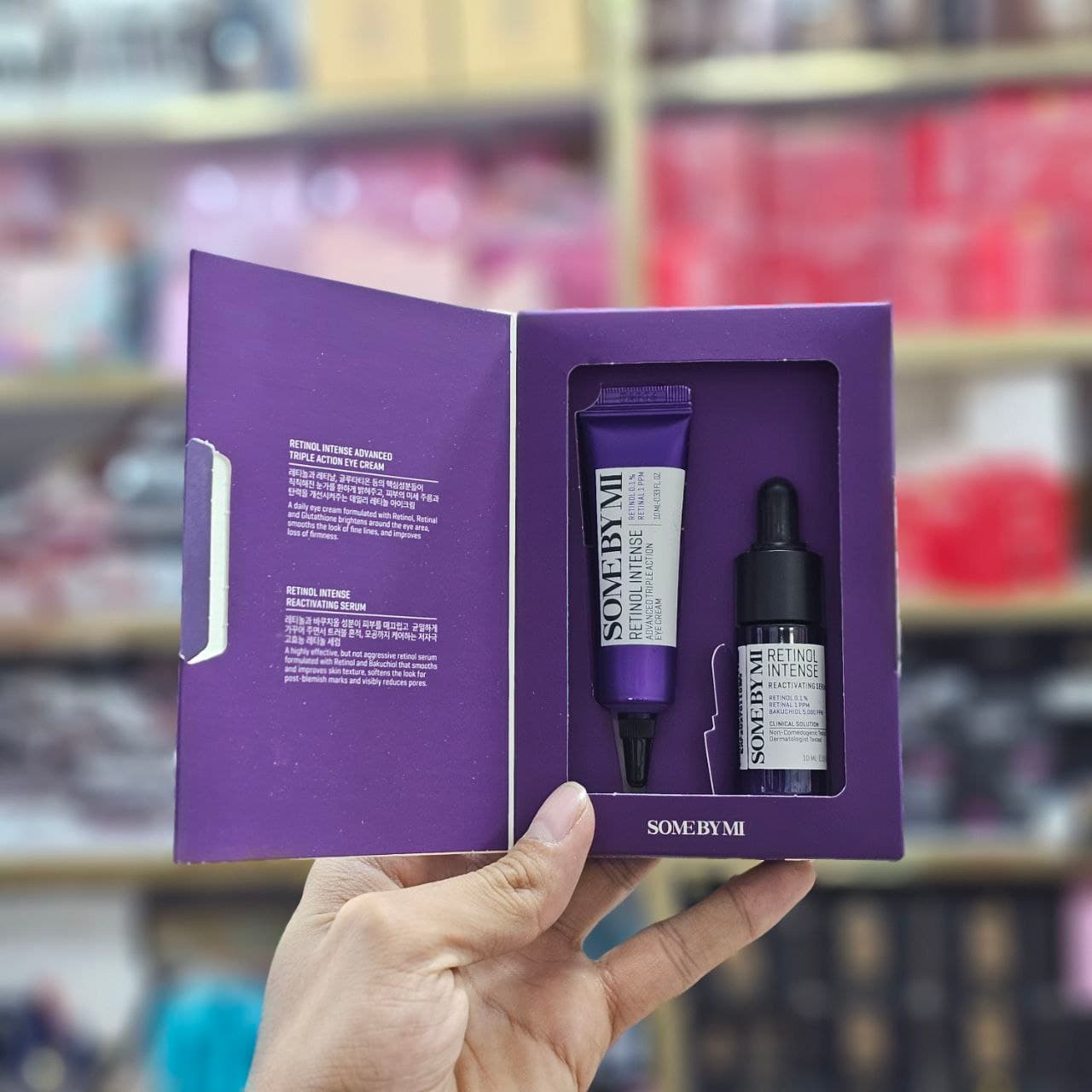 پک سرم و کرم دور چشم سام بای می مدل Retinol Intense Trial Kit حجم ۱۰ میلی لیتر — تصویر ۳
