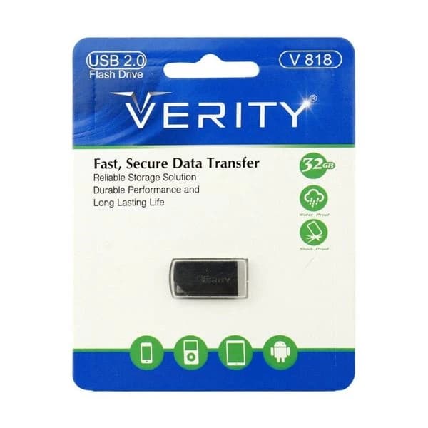 فلش مموری وریتی V818 ظرفیت 32 گیگابایت USB 2.0 — تصویر ۴