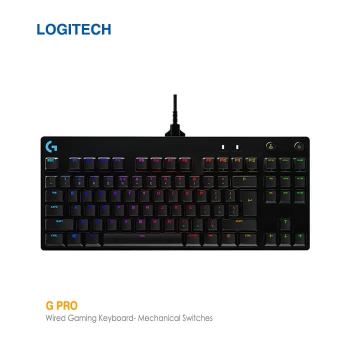 کیبورد گیمینگ با سیم لاجیتک G PRO TKL