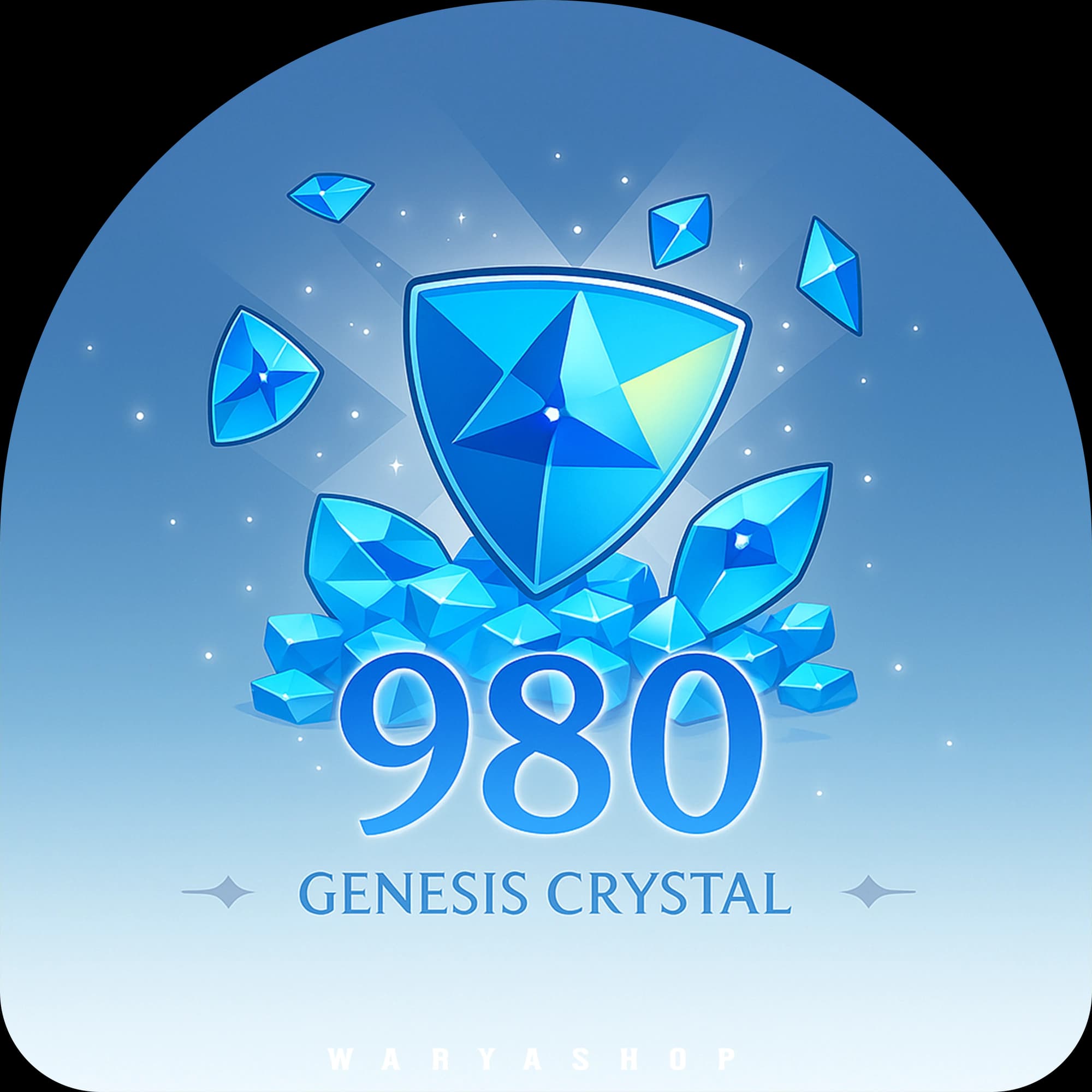980+ 110 کریستال (جم) گنشین ایمپکت + اتوماتیک 60 ثانیه — تصویر ۲