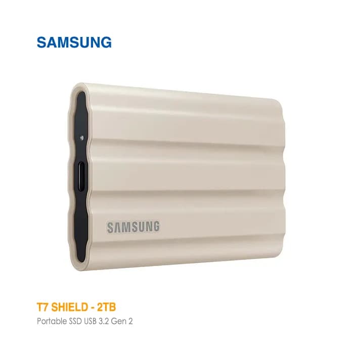 حافظه اس اس دی اکسترنال 2 ترابایت سامسونگ T7 SHIELD USB3.2 — تصویر ۳