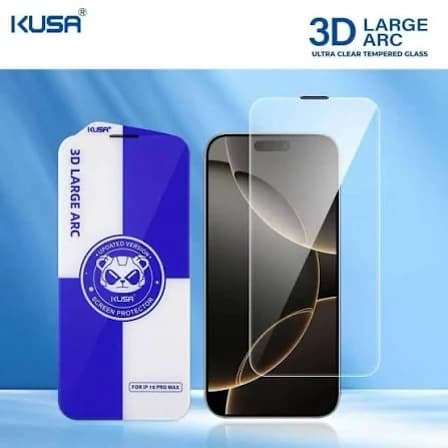 گلس بدون حاشیه Iphone 15promax گلس برند KUSA ایفون iphone 15 promax گلس Iphone 15pro max آیفون 15 پرومکس — تصویر ۶