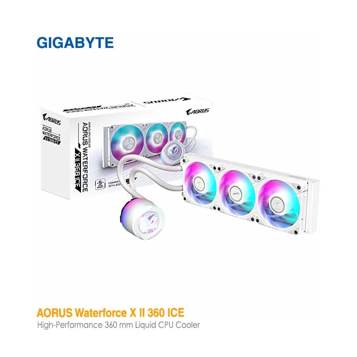 خنک‌کننده مایع گیگابایت AORUS Waterforce X II 360 ICE — تصویر ۷