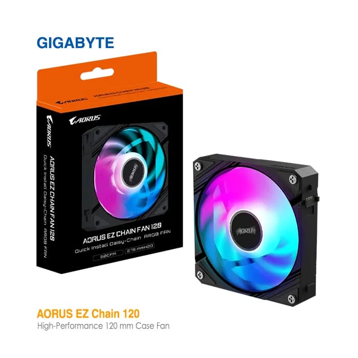 خنک کننده 120 میلی‌متری گیگابایت Ez Chain Fan120 — تصویر ۵