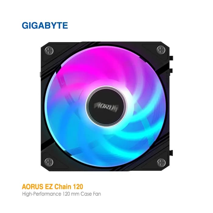 خنک کننده 120 میلی‌متری گیگابایت Ez Chain Fan120 — تصویر ۲