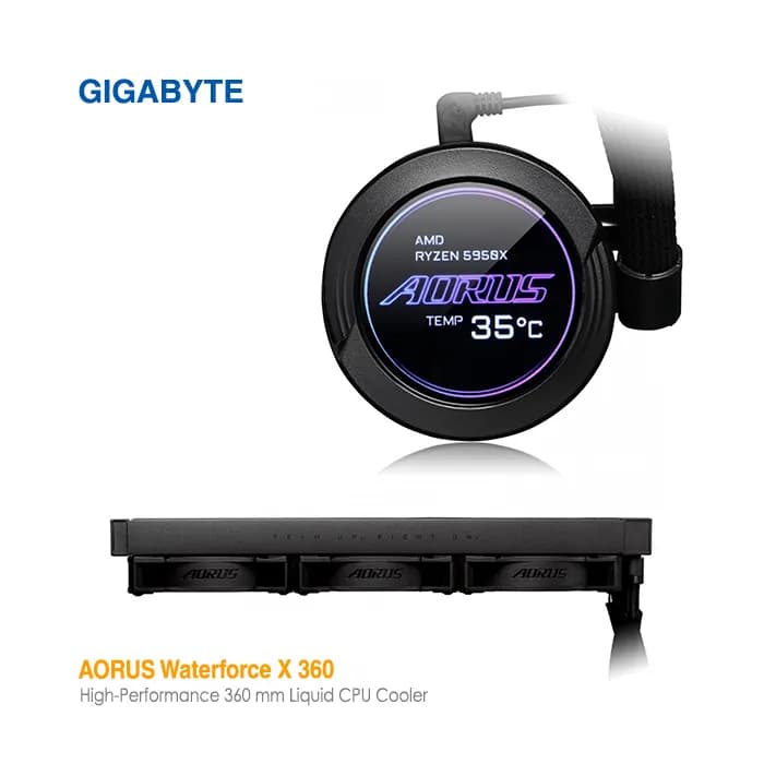 خنک‌کننده مایع گیگابایت AORUS Waterforce X 360 — تصویر ۶