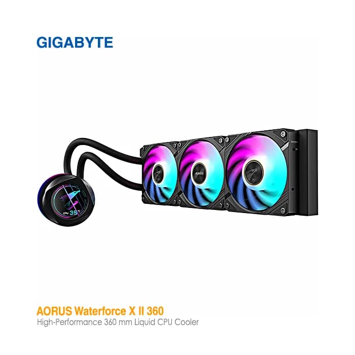خنک‌کننده مایع گیگابایت AORUS Waterforce X II 360 — تصویر ۳
