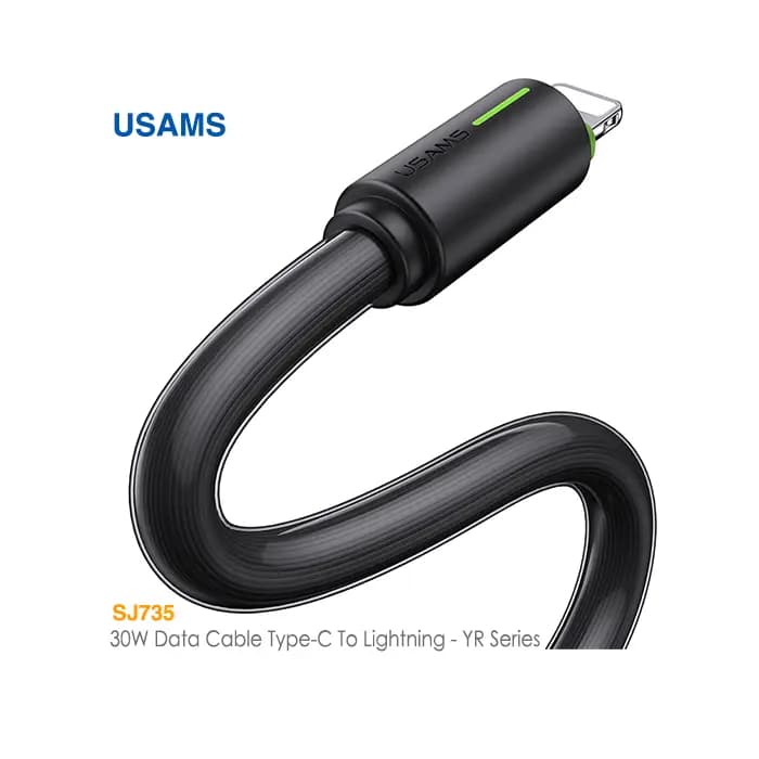 کابل فست شارژ 30 وات Type-C به Lightning یوسمز US-SJ735 — تصویر ۲