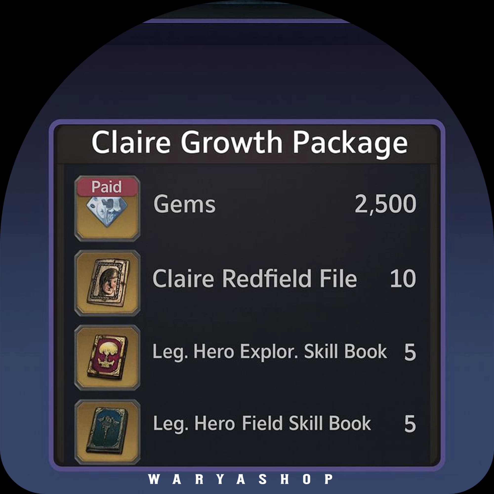 Claire Growth Package بازی رزیدنت ایول سوروایول