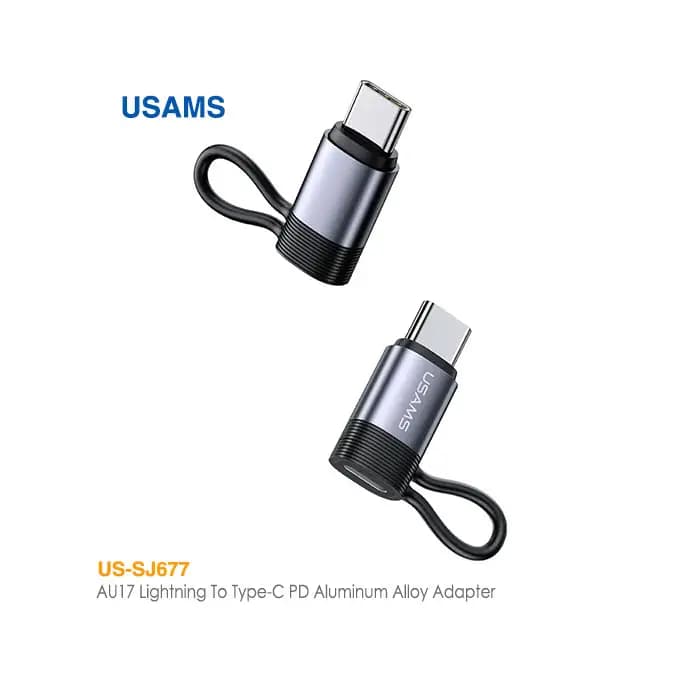 تبدیل کابل لایتنینگ به تایپ C یوسمز US-SJ677 — تصویر ۳