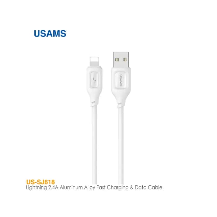 کابل شارژ لایتنینگ 2.4 آمپر یوسمز US-SJ618 — تصویر ۲