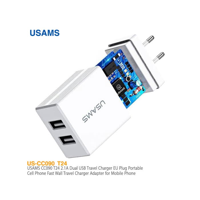 شارژر دیواری دو پورت یوسمز US-CC090 T24 — تصویر ۳