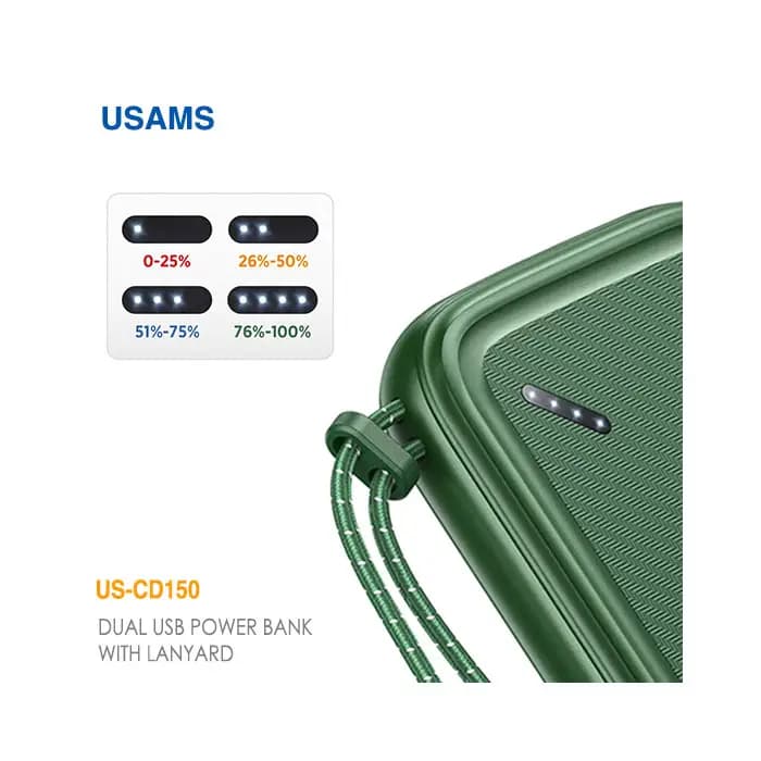پاور بانک 10000 میلی آمپر 10 وات یوسمز US-CD150 — تصویر ۳