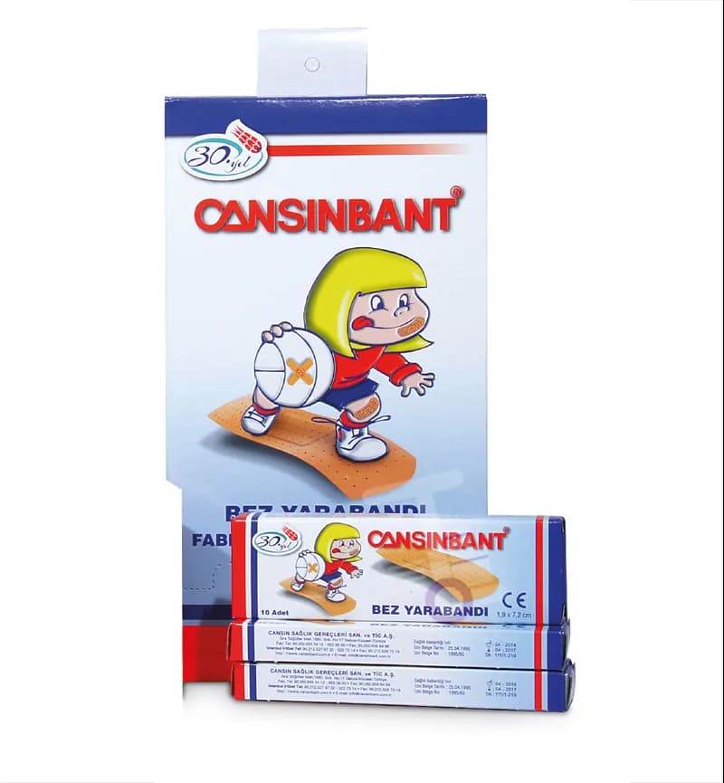 چسب زخم پارچه ای جانسین باند اصل CansinBant بسته 30 عددی — تصویر ۲