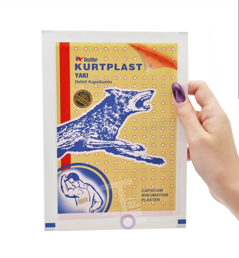 50 عدد چسب ضد درد گرگ نشان اصل Kurtplast — تصویر ۴