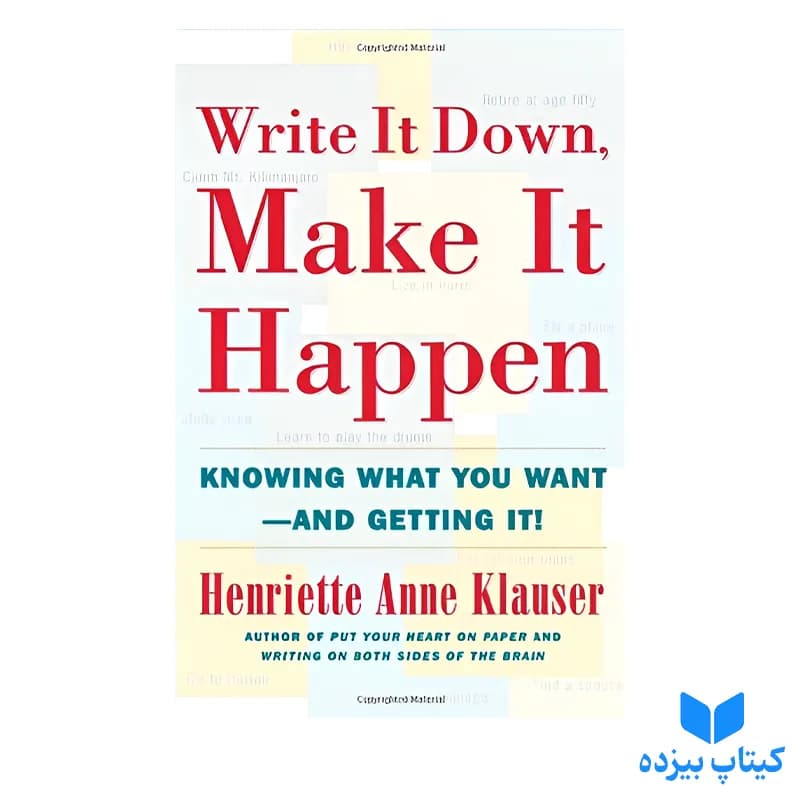کتاب Write it Down Make it Happen