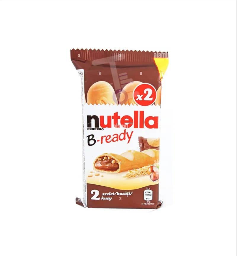 بیسکویت شکلات نوتلا Nutella مدل بی ردی B-Ready بسته 2 عددی