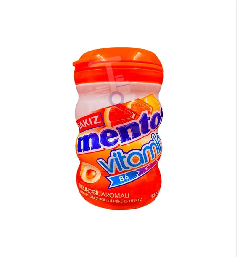 آدامس پرتقالی ویتامین منتوس Mentos بسته 90 گرمی