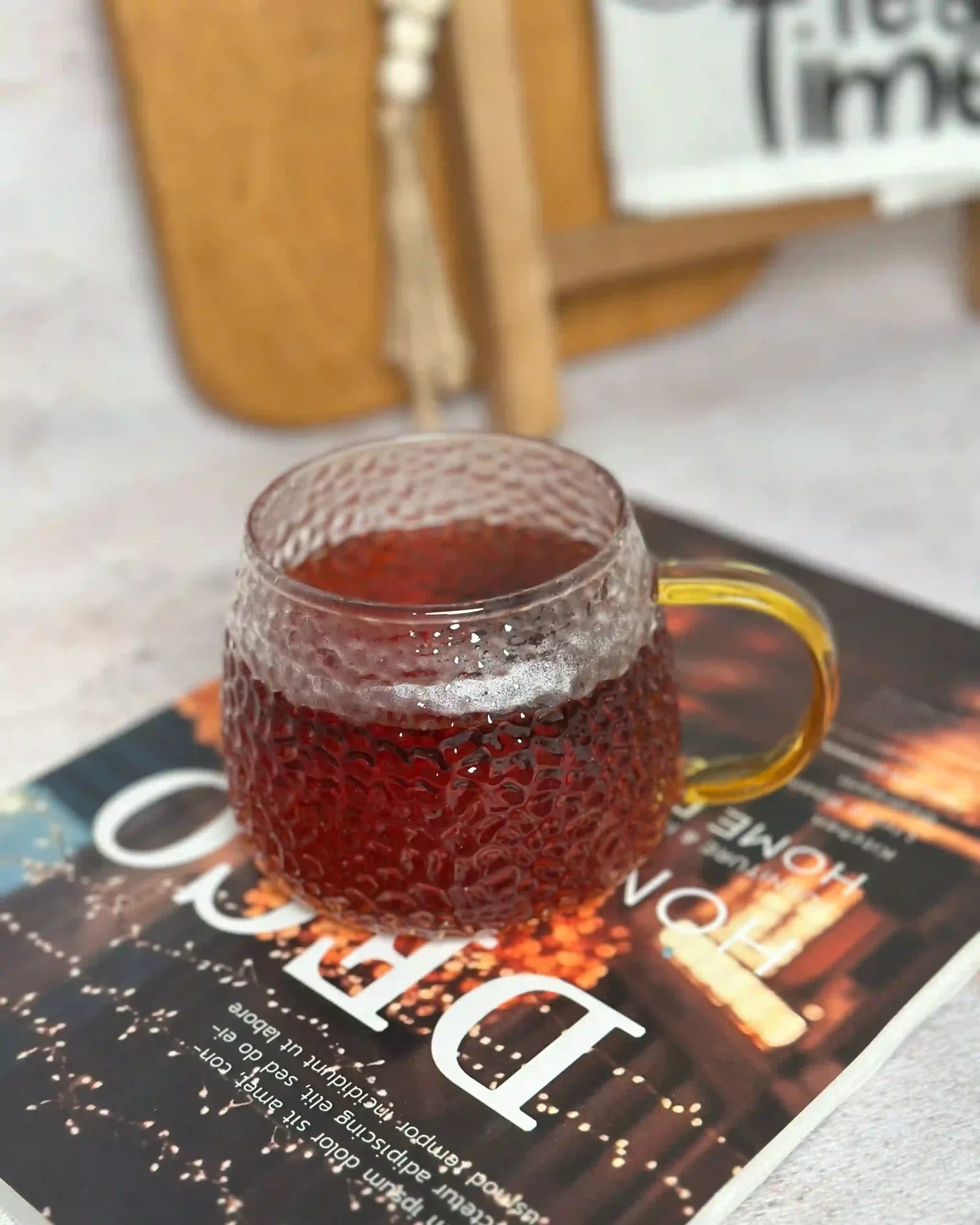 ماگ پیرکس مدل دسته طلایی توپول کد ۲۱۹ — تصویر ۲