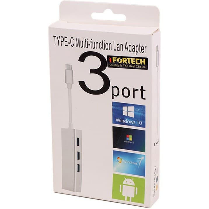 هاب TypeC به شبکه و USB