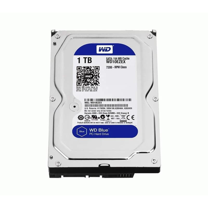 هارد دیسک اینترنال ظرفیت 1TB وسترن دیجیتال آبی گارانتی شرکتی (ریفر) — تصویر ۲