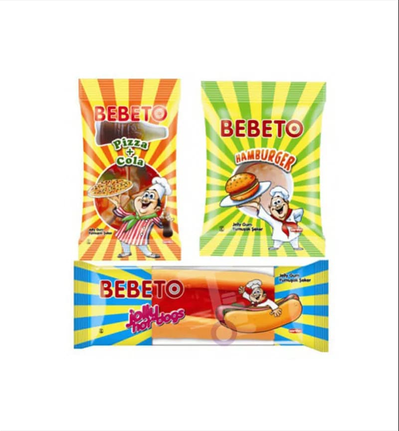 پاستیل فست فود Fast Food ببتو Bebeto