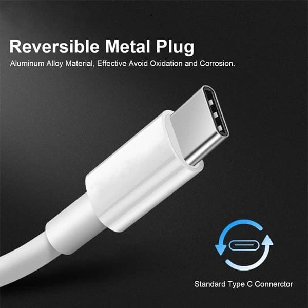 کابل تبدیل USB به USB-C مدل 6A طول 1 متر — تصویر ۳