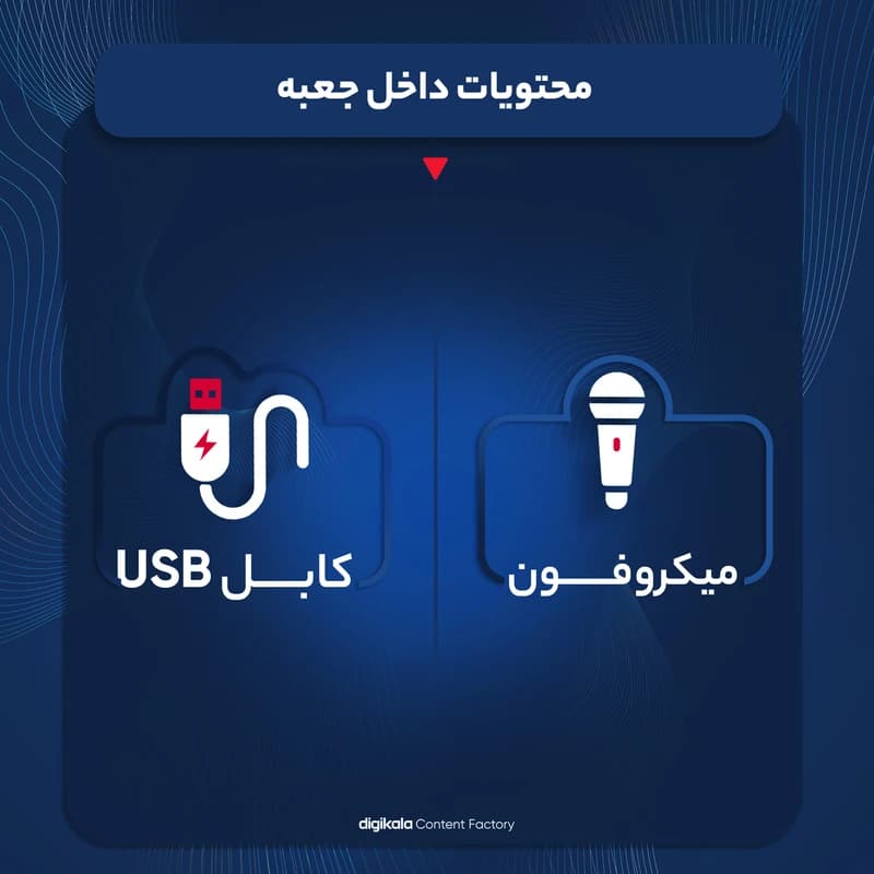 اسپیکر k12 به همراه یک میکروفون — تصویر ۲