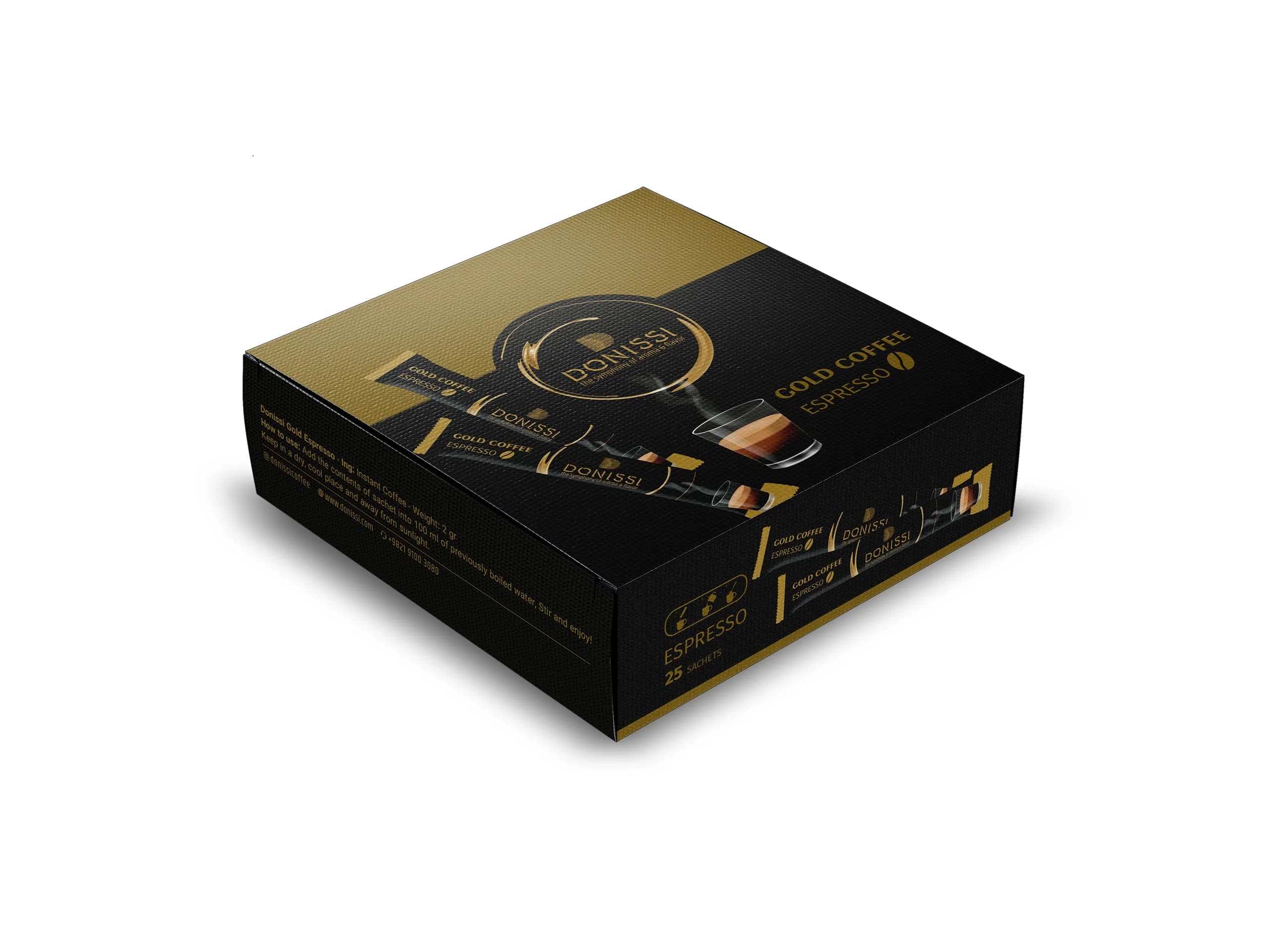 قهوه اسپرسو فوری گلد دونیسی – 2 گرم (بسته 25 عددی)