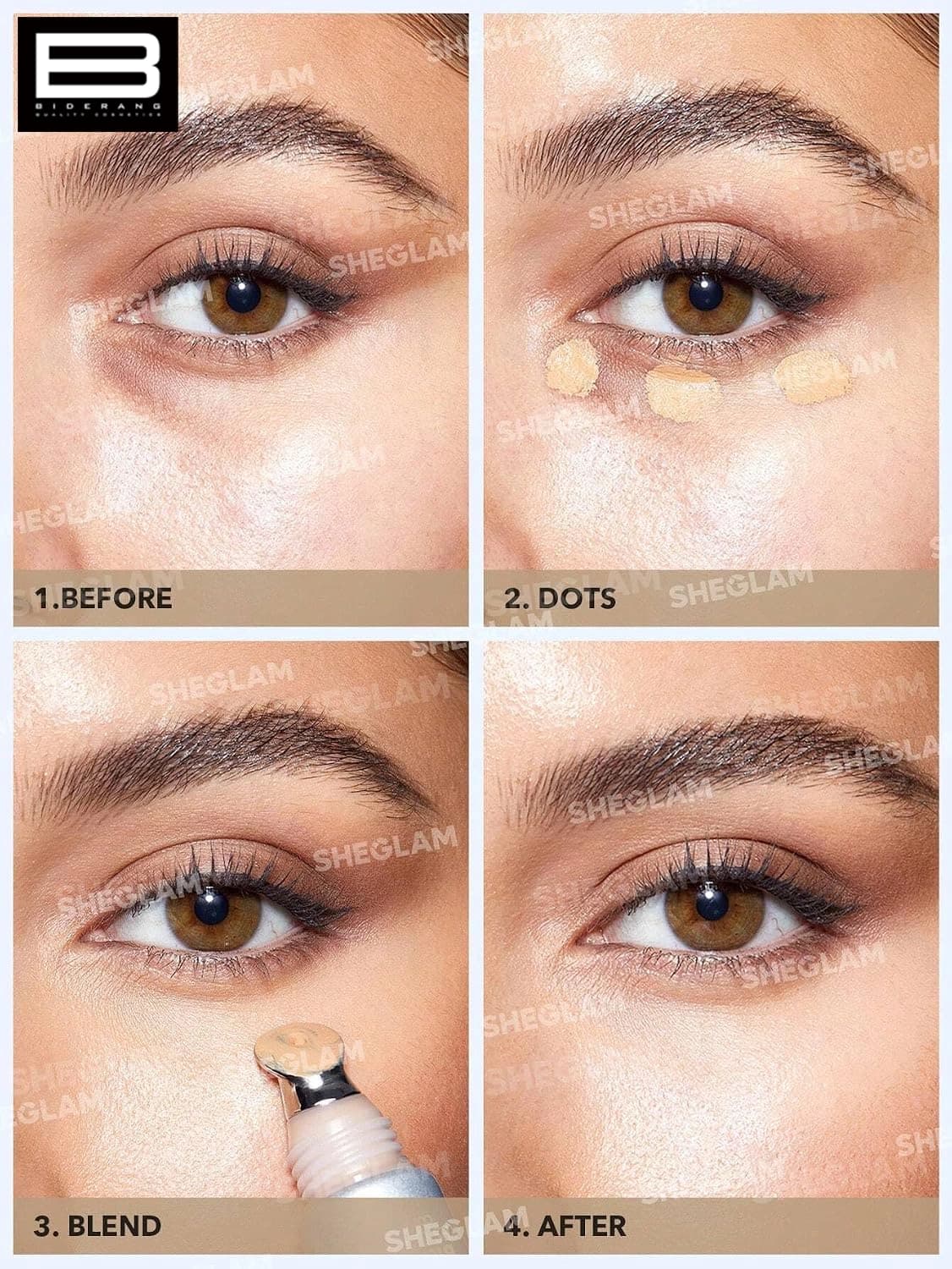 کانسیلر سر فلزی شیگلم مدل Bright Eyes Cooling — تصویر ۶