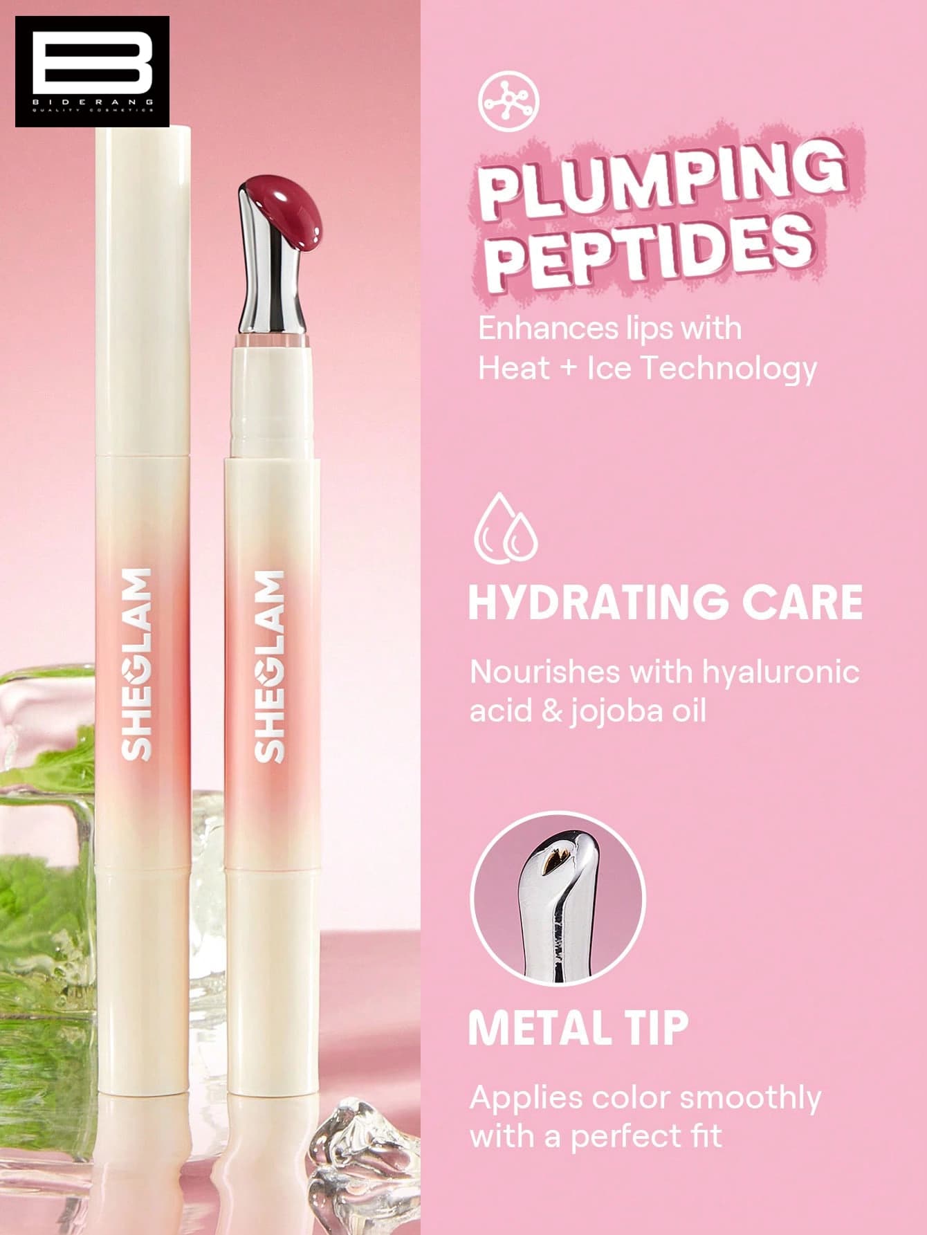 لیپ پلامپر حجم دهنده شیگلم مدل Bold Booster Lip Plumper — تصویر ۱۰