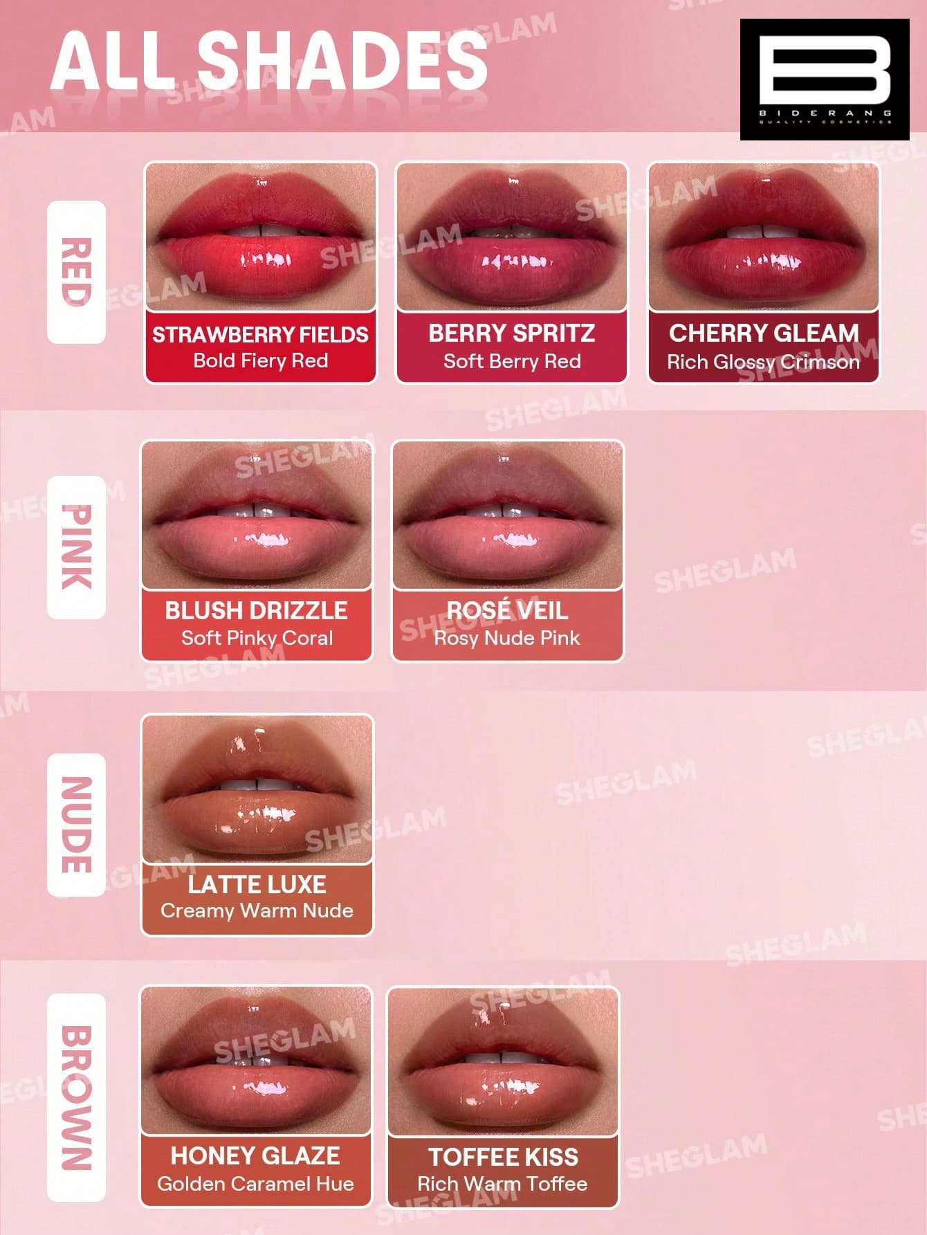لیپ پلامپر حجم دهنده شیگلم مدل Bold Booster Lip Plumper — تصویر ۲