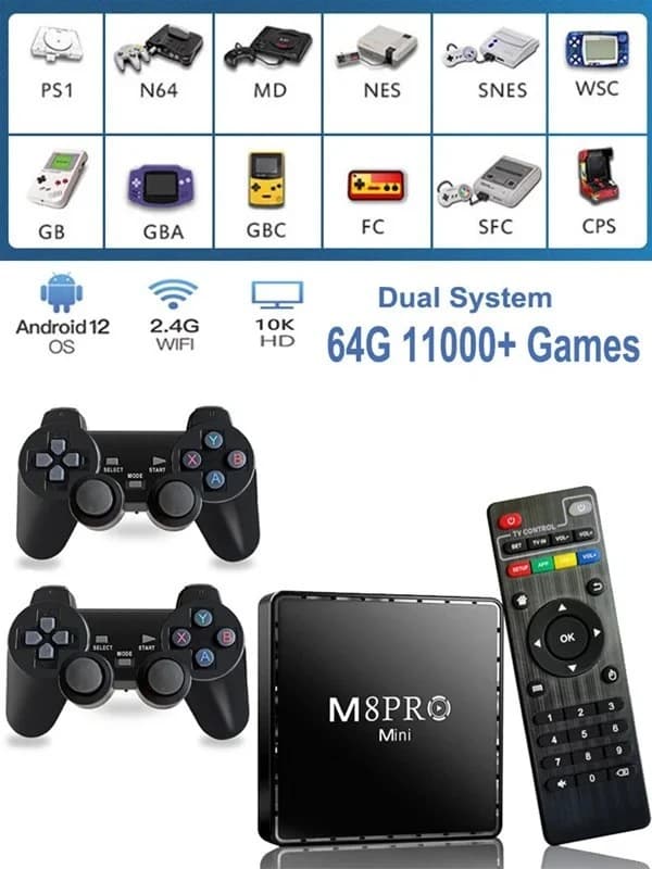 کنسول بازی و اندروید باکس مدل Game M8 pro mini — تصویر ۱۲
