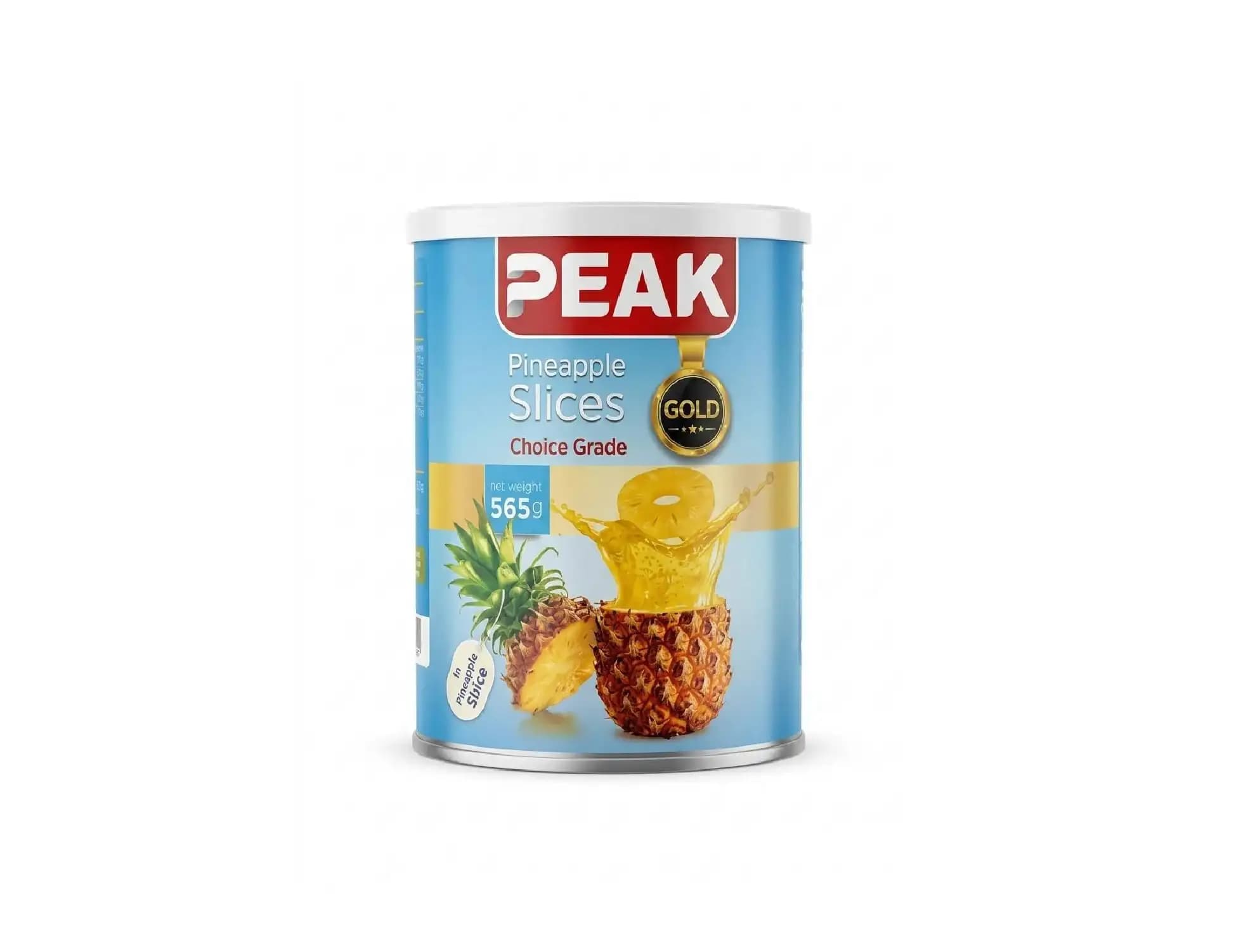 کمپوت آناناس با شربت طبیعی (PEAK) – 565گرم — تصویر ۳
