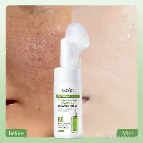 فوم شستشو صورت ویتامین B5 سادور SADOER | 120ml — تصویر ۲