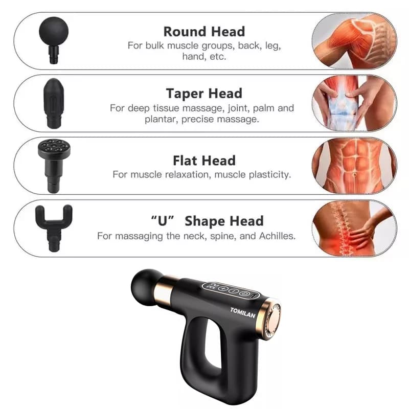 ماساژور تفنگی شارژی FASCIAL GUN Type-B HB-007 — تصویر ۵