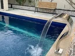 لیست قیمت کرتین استخری استیل به قیمت تولیدی | آبنمای منحنی آبشاری از استیل (316 و 304 ) + گارانتی کیفیت — تصویر ۱۲
