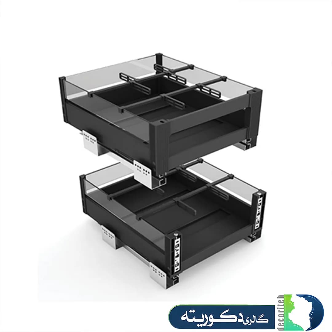 کشو چند منظوره دوطبقه آرام بند کدBC510برند BLUE — تصویر ۳