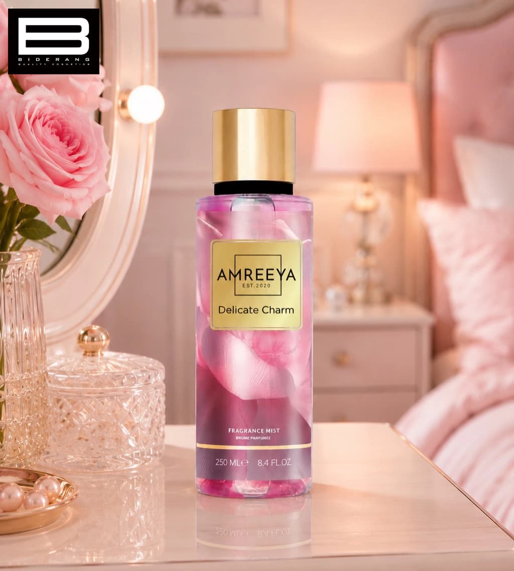 بادی اسپلش دیلیکت چارم آمریا مدل Delicate Charm حجم 250ml — تصویر ۲