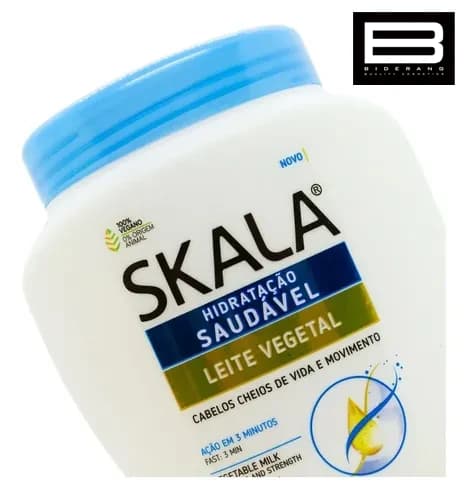 ماسک مو شیر نارگیل اسکالا مدل LEITE VEGETAL وزن 1000gr — تصویر ۴