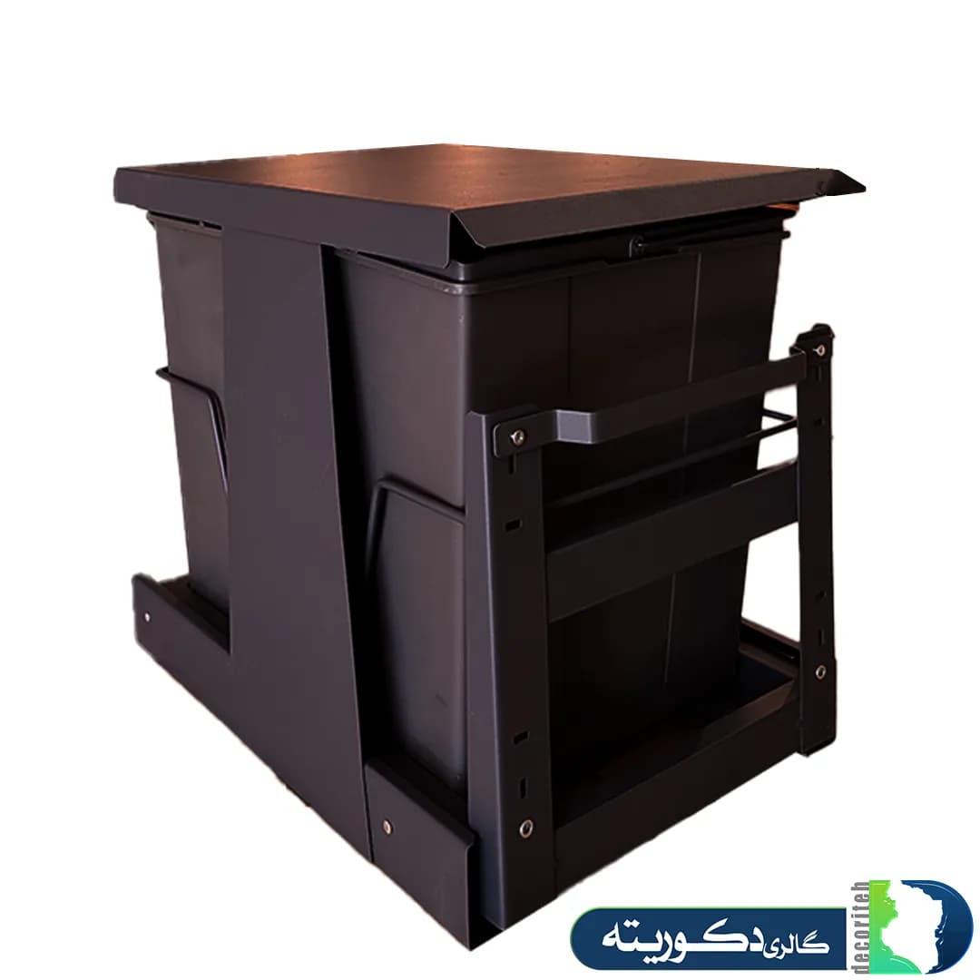 سطل زباله دو مخزن 34 لیتری نصب فراسازان — تصویر ۲