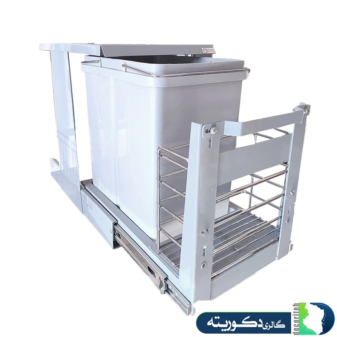 سطل زباله تک مخزن+سبد 1509فراسازان — تصویر ۲