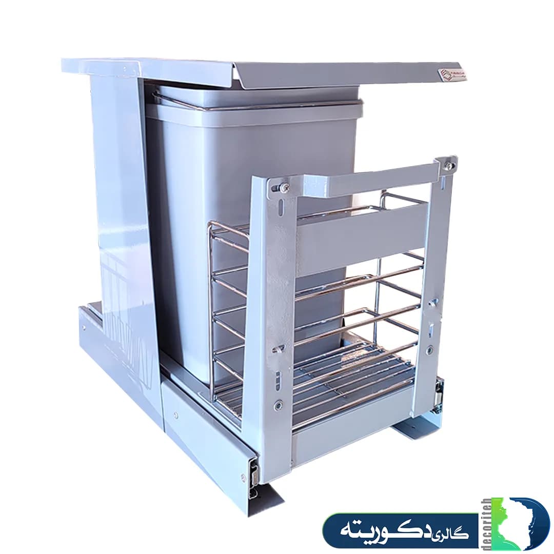 سطل زباله تک مخزن+سبد 1509فراسازان — تصویر ۳
