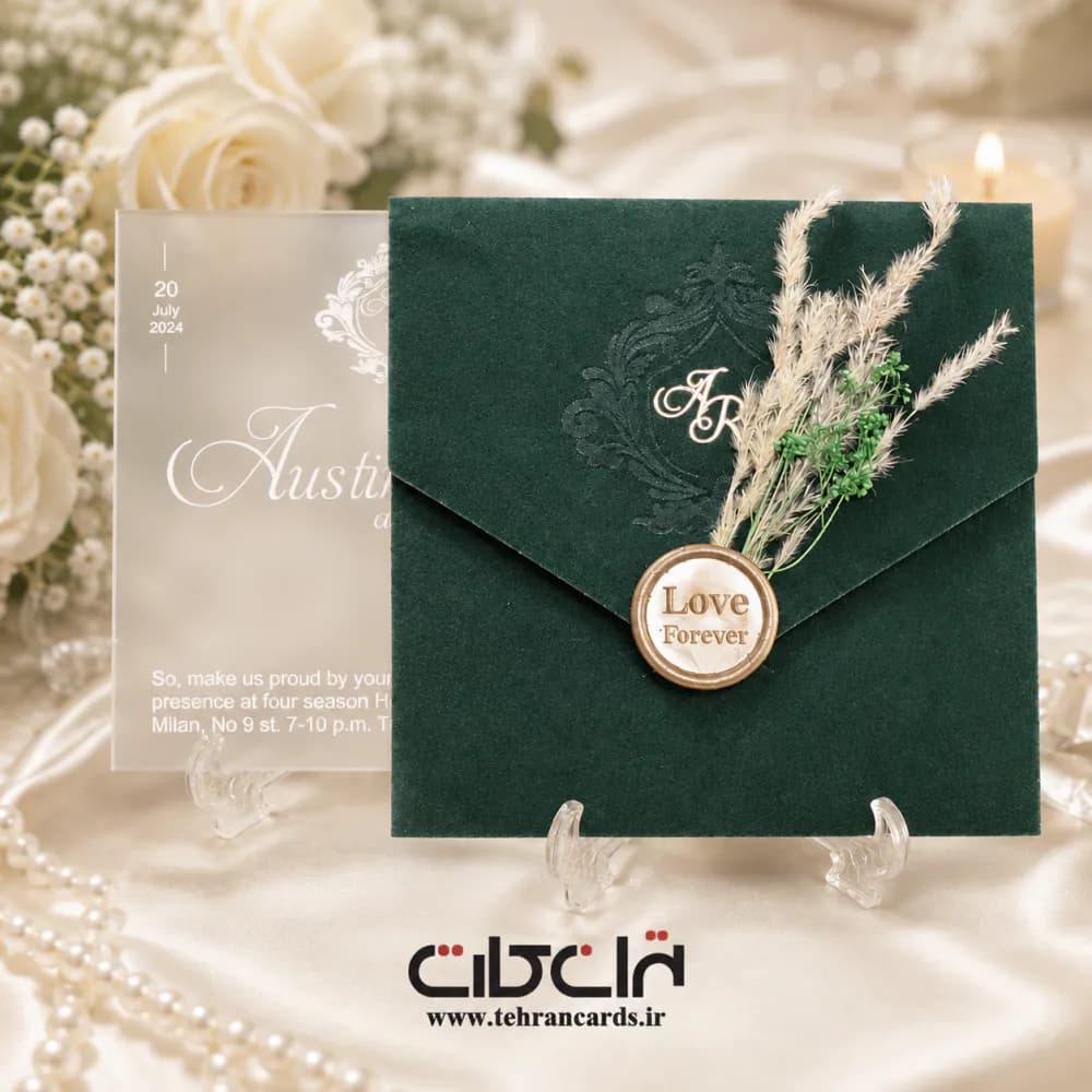 کارت عروسی طلق مات ضخیم کد 724