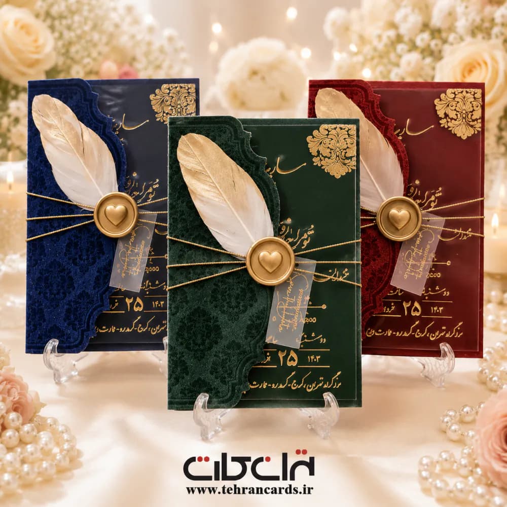 کارت عروسی پلکسی شفاف کد 600 پردار — تصویر ۹