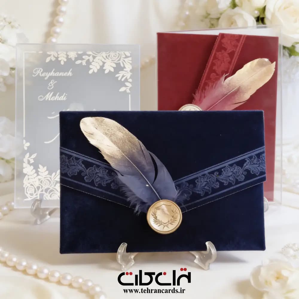 کارت عروسی پلکسی گلاس شفاف کد 713