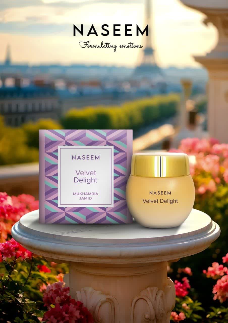 مخمریه جامد velvet delightبرند نسیم ساخت کشور امارات حجم 25 گرم — تصویر ۲